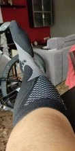 Las mujeres de los hombres de compresión de Running calcetines de gimnasio hasta la rodilla medias de soporte transpirable calcetines deportivos de ciclismo para Socer deporte del baloncesto
