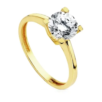 

Solitaire 18k gold cubic zirconia [AB3067]