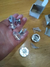 Wardrobe Handles Hardware Drawer Pull Cupboard Glass-Knobs Cabinet-Door Crystal Diamond-Shape