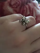 Foxanry-anillos de mariposa de Plata de Ley 925 para mujer, joyería fina Vintage Punk, accesorios para fiesta de cumpleaños, regalos