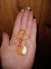 Cadena de Metal con colgante de zorro para hombre y mujer, collar de mariquita, regalo de joyería