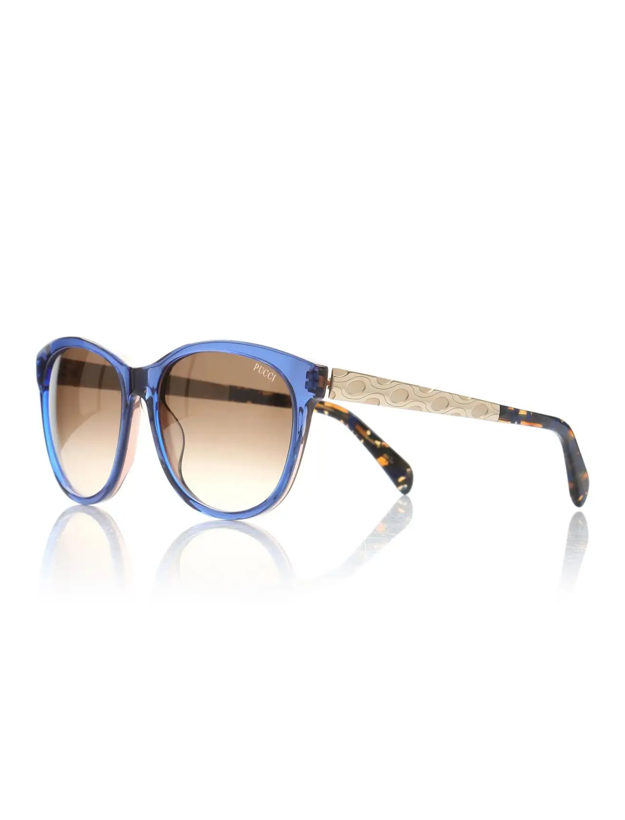 

Women's sunglasses ep 0022 92f bone blue organic rectangle rectangular 57-16-140 emilio pucci
