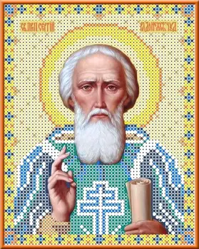 

Kanva with a pattern for beads 'St. Sergey Radonezhsky, A5