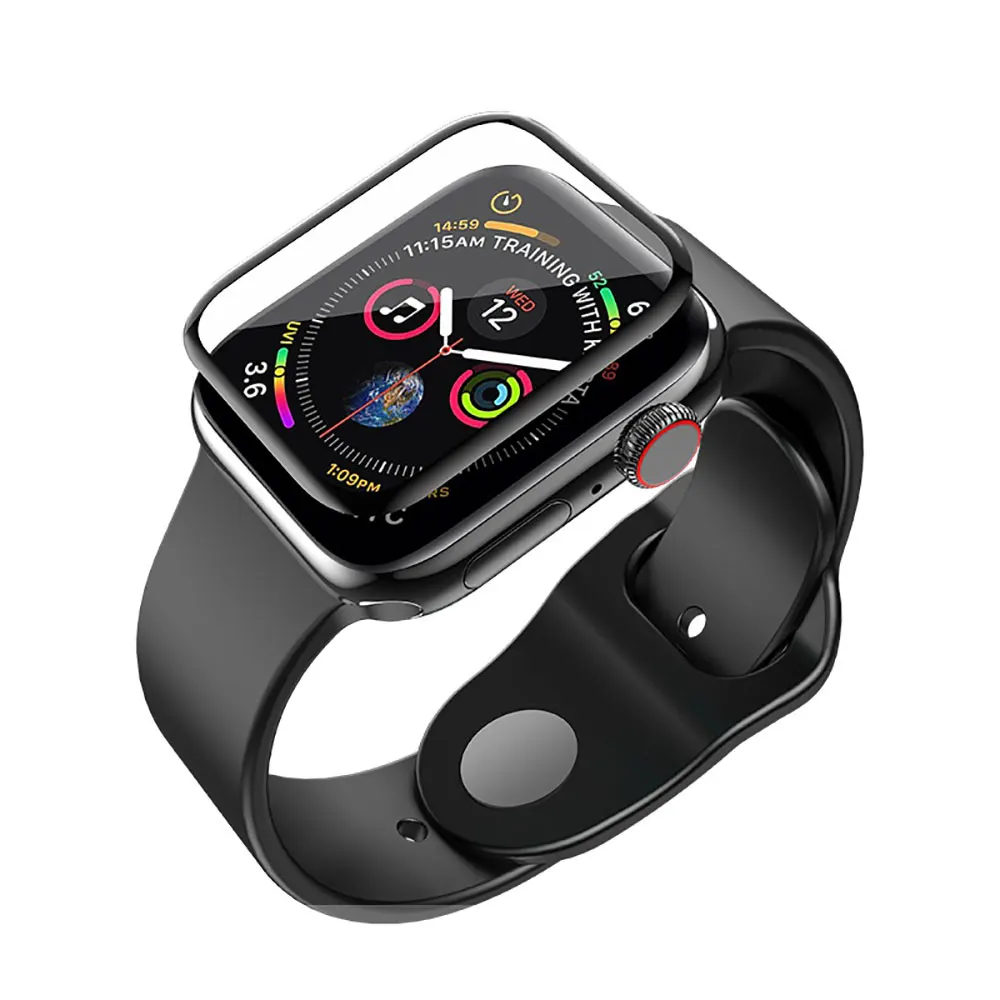 Защитное стекло HOCO Curved Tempered Glass Black для Apple Watch 40mm Series 4(Черный