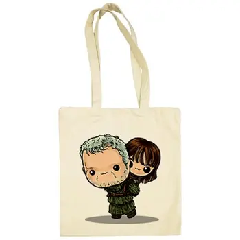 

Cloth bag Chibi Kawaii Hodor and Brlan Stark spoof