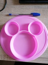 Plato para niños con cuenco de bebé de silicona, vajilla de alimentación sin BPA con succión