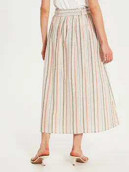 

Belted Striped Cotton Skirt
