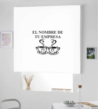 

Blind Iroa with themed and company name/Customizable Cafe Cups! ROLLER BLINDS TRANSLUCENT! (WHITE 100X175)