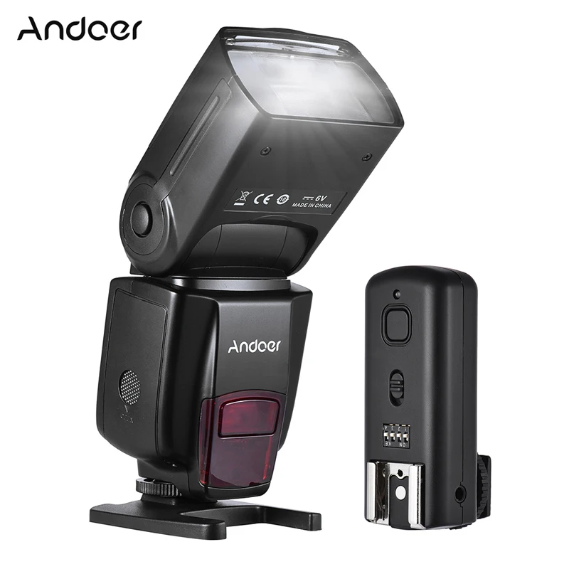 RU Andoer AD560 IV 2.4G Wireless On-camera Slave Speedlite Flash Light GN50+Trigger for Canon Nikon Sony  DSLR Cameras