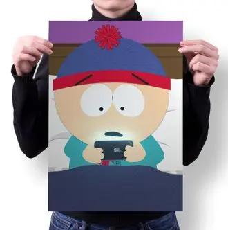 Плакат SOUTH PARK ЮЖНЫЙ ПАРК №12 А3 | Дом и сад