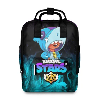 

Women's backpack 3D Brawl Stars Leon shark