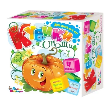 

Cubes "vegetables" (without glue) 4 PCs.