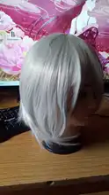 Pelucas de LUPU corto sintético para mujer peluca para disfraces o Cosplay de fibra de alta temperatura, color blanco, morado, azul, Rubio, amarillo, negro y rojo