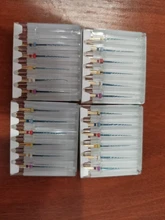 6 unids/pack 25mm SX limas dentales Canal de raíz Dental uso del motor de calor activado Canal raíz archivos endodónticos