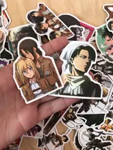 10/30/50/100 unids/pack Anime ataque en Titán pegatinas de grafiti para ordenador portátil de ordenador de monopatín Calcomanía para equipajes juguete