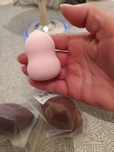 Puff cosmético en polvo para mujer, base de maquillaje esponja, belleza para maquillaje, herramientas y accesorios, forma de gota de agua, 1 ud.