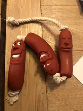 Funny pet dog toys sausage squeaky toys for pets healthy latex dog toys for dog wholsale
