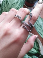 Anillo de estilo Retro con forma de serpiente y dragón para mujer, sortija con estilo de serpiente, estilo Punk, a la moda estudiantil