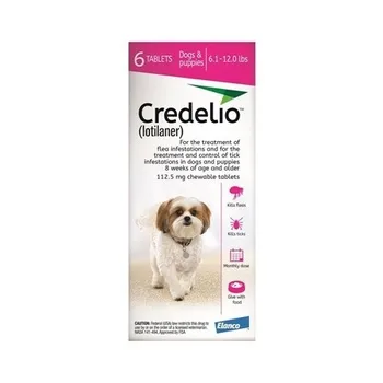 

CREDELIO 112 mg ectoparasiticide 6 tablets for dogs