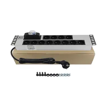 

Amp Connect PDU 19'' 2U 12 WAY FRENCH TYPE NFC 61314 SOCKET CIRCUIT BREAKER CONNECTED ALUMINIUM PROFILE FRAME PDU