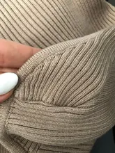 DEAT-suéter de punto con cuello cuadrado corto para mujer, Jersey holgado de manga larga con cuello en V, moda de otoño, 13U090, 2021