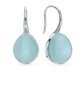 

Silver earrings with alpanite sunlight sample 925