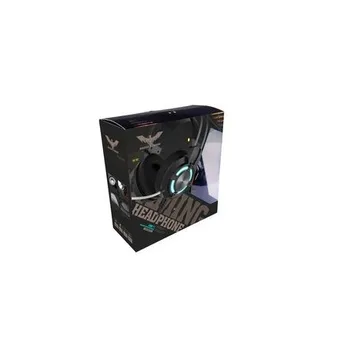 

EARPHONE GAMING MICROPHONE BUILT-IN. WITH GREEN LIGHT MAGIC EAGLE HAVIT