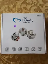KERUI-Monitor de bebé con pantalla de 4,3 pulgadas, cámara de vídeo niñera con cámara de seguridad, Monitor de temperatura Babyfoon, visión nocturna