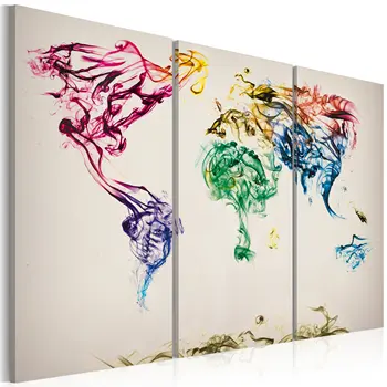 

Table-Board world colorful smoke-triptych-60x40