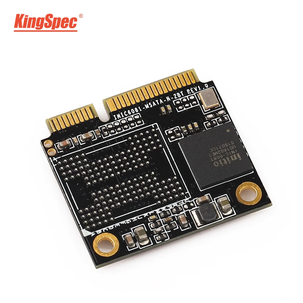 KingSpec, половина размера, mSATA SSD, 120 ГБ, 128 ГБ, SATA 3, внутренний SSD, жесткий диск, твердотельный диск, мини SATA для ноутбука, ssd, ПК, настольный компьютер
