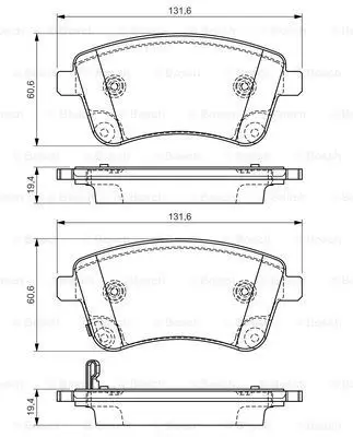 Колодки диск. пер. Kia Venga 1.4/1.6/1.4CRDi/1.6CRDi 10 BOSCH 09