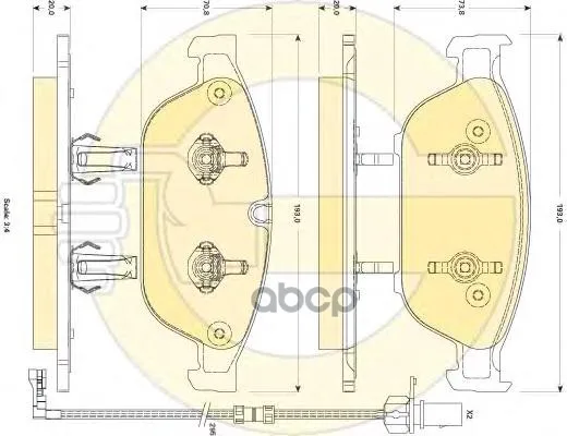 Колодки Тормозные Audi A8 3.0-4.2(1ll) 09- Передние Girling 6118832 Girling арт. 6118832
