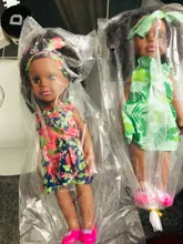 1 Uds. 35cm varios estilos negro africano bebé explosión cabeza cubierta negra juguete para bebé