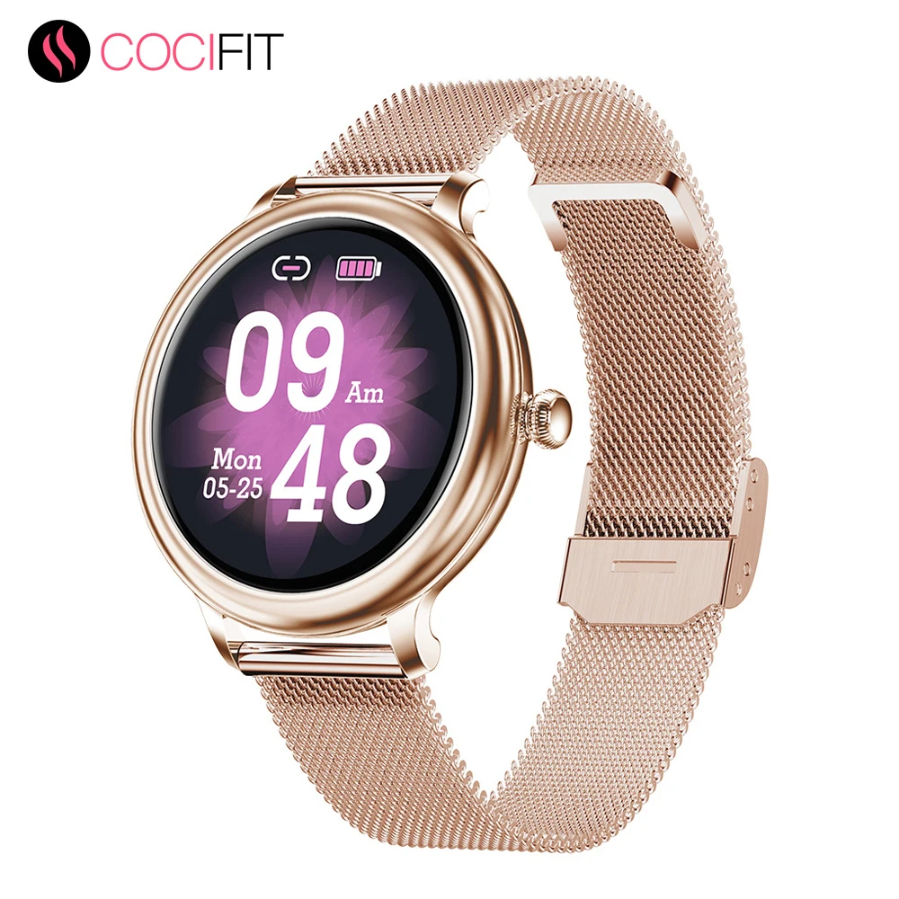 2020 New Women Smart Watch Customize wallpaper Heart Rate Monitor Full Touch Smartwatch For Women Compatible with Android IOS