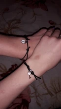 Conjunto de 2 uds. De pulsera de moda para parejas, brazalete de cuerda de diseño de Color negro con llave de bloqueo, joyas de envío al por mayor y directo