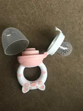 Chupete de silicona con dibujos de cerdo para bebé, de 3 tamaños mordedor de frutas y verduras, 1 unidad