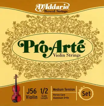 

J56-1/2M Pro-Arte set of strings for violin 1/2, medium, D'Addario