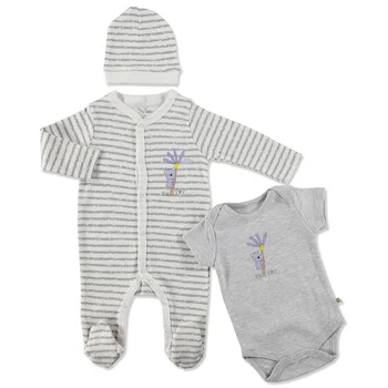 

ebebek For My Baby Summer Boy Koala Romper Bodysuit Hat 3 pcs Set