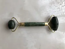 Rodillo de Jade para masaje Facial, herramientas de cuidado para la piel Facial, rascador de Gouache Natural, belleza corporal, rodillo masajeador adelgazante