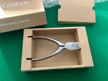 MR.GREEN-cortauñas superafilada de acero inoxidable, alta calidad, para cutículas, uñas postizas, pedicura