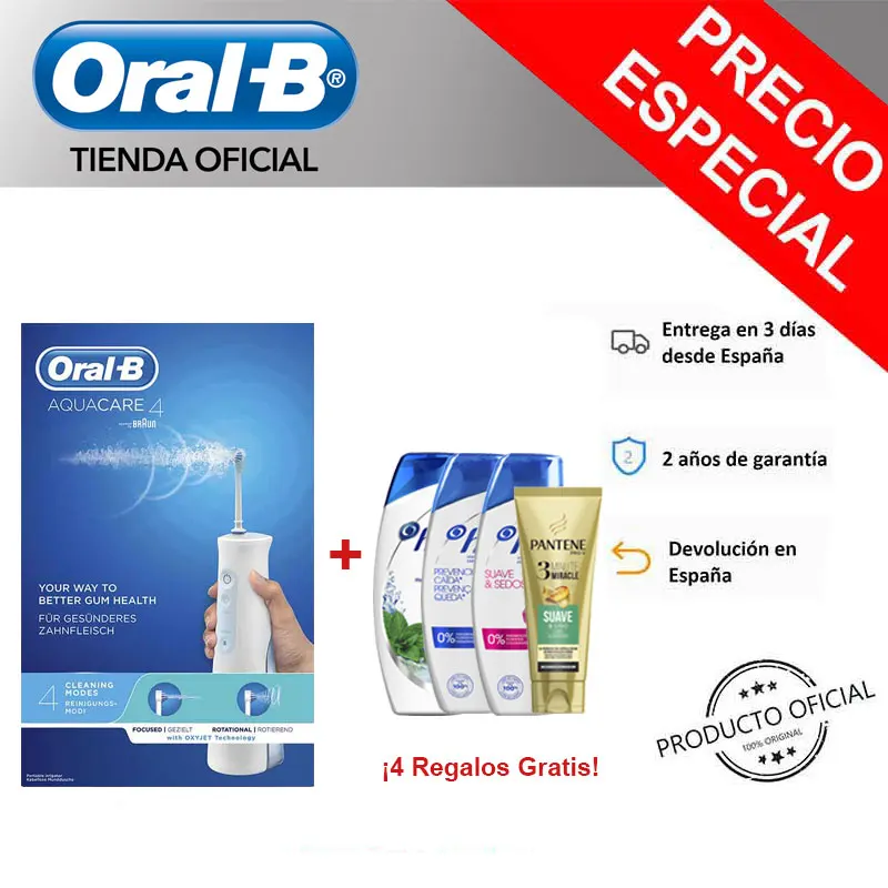 Best Price Oral-B Aquacare Irrigator portable dental Technology Oxyjet de Microburbujas oral Irrigator B Irrigator Braun Oxyjet