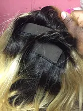 Pelucas de cabello humano con encaje Frontal para mujer, 1B/27 Bob corto, 180%, brasileño, 13x4, ombré, Bob, Remy, 4x4, cierre de encaje