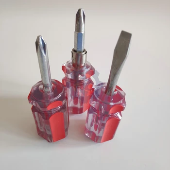

2 inch mini multi-purpose screwdriver Multifunction Cross Shaped screw driver Slotted Flat Repair tools magnetic screwdriver