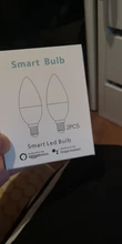 Tuya Smart Wifi LED Bulb E14, RGB Dimmable Light Bulb 4W, , Work with Alexa Echo Google