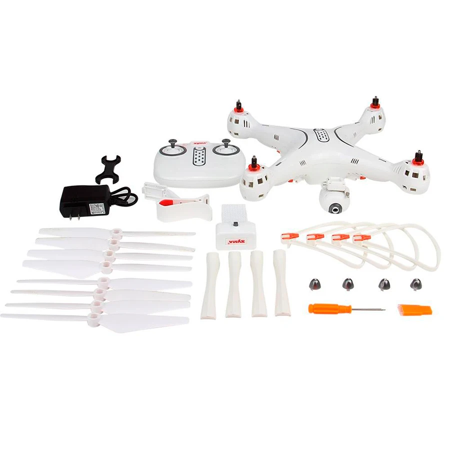 Квадрокоптер Syma X8SW-D Наклоняемая камера HD, FPV-трансляция и встроенный барометр для удержания высоты