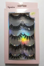 Pestañas postizas 3D de visón de imitación, novedad, 15-25mm, pares 2021, pestañas largas hechas a mano, gruesas, maquillaje, herramientas de extensión de belleza, 5/10