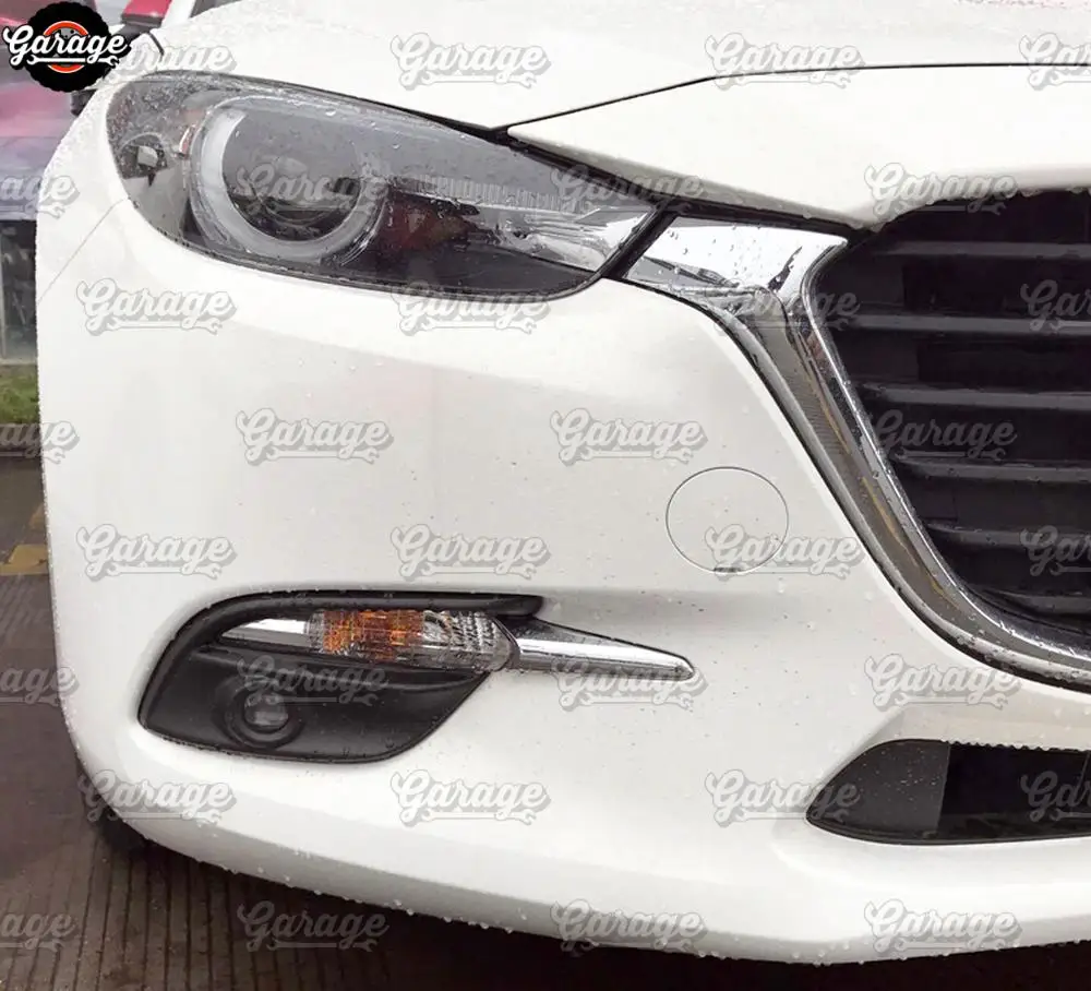 Веки на передние противотуманные фары для Mazda 3- ABS пластик литье 1 комплект/2 шт украшение автомобиля Стайлинг