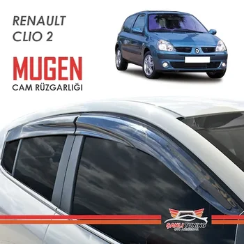 

RENAULT CLİO 2 GLASS SPOILER-1999-2008-MUGEN 4 TRACK Car Exterior Parts Accessories Sun and Water-Proof