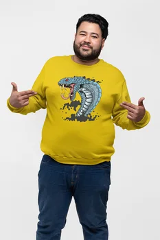

Angemiel Wear Offensive Blue Color Python Yellow Men 'S Sweatshirt