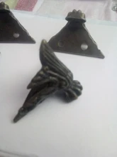 NAIERDI-caja de madera antigua para pies, Protector de esquina de pierna, triángulo rota tallada, soporte decorativo para muebles, 40x30mm, 4 Uds.